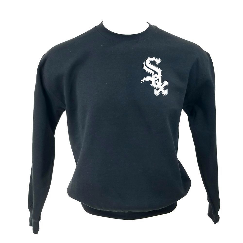 CHICAGO WHITE SOX OG Classic Logo Black Pullover Crewneck, Sweatshirt - y2k 90s